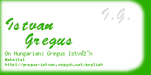 istvan gregus business card